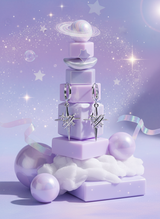 [少女時代 テヨン Piercing] ラブ プラネット ハギーズ ピアス - Silver Color