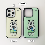 メロンパンツエポキシバンパースマートフォンケース(Cream color)