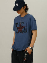 DZ Retro Star Printing Crop 1/2 T