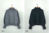 2WAYウールニットジップアップ/two-way wool knit zip-up