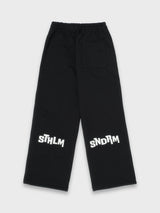 APPLIQUE SWEATPANT - BLACK