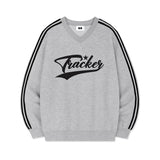 トラッカースポーティートラックVネックオーバーフィットスウェットシャツ (4color)