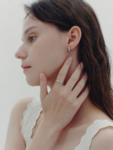 26SS★ [Premium Plating] Essence AB(W) Heart Bubble Ring