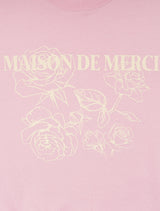 UNISEX Rose Embossed ブラウス レギュラーフィット スウェットシャツ ピンク (FCF1TS328M)
