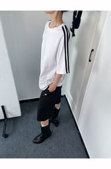 Loose Fit Boxy Round Short-Sleeved T-Shirt