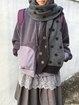 【即日発送】 dot-flip reversible muffler 