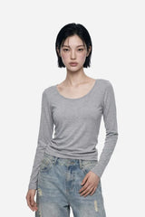 26FW★ [ EEUN MADE ] Drape Back Top