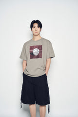 25SS HEM LINE STRING CARGO SHORT PANTS BLACK