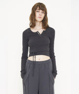 CUT OUT LONG SLEEVE TOP