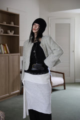 Bare Me Boucle Crop Jacket