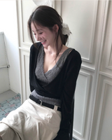 nudi hair wrap v sleeveless top
