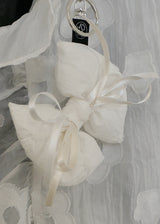 [jiwonywony x voor] Emboss Cotton Ribbon Keyring_White