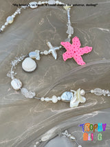 Natural Pearl Crystal Flower Necklace