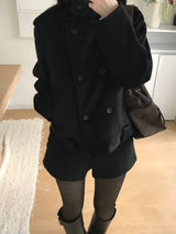 Mate High Neck Double Jacket (2 colors)