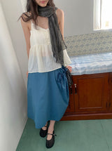 Zerni V-neck Lace Bustier Layered Sleeveless