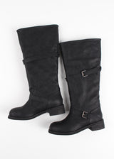 LOOSE BELT MIDDLE BOOTS