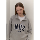 Huke x Nus. ハーフジップアップ(BLACK)