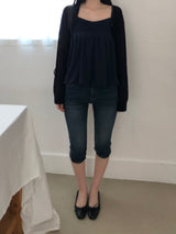 Hickie Shirring Capri Pants (one color)