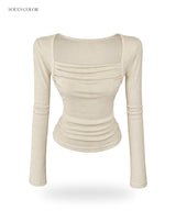 Roselyn Square Shirring Top (4color)