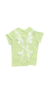 リボンTシャツ_light green