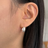 [925silver] ワンタッチマットピアス