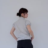 puff sleeve nylon tops