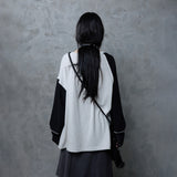 SLIP NECK BUTTON TOP