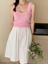 Soft Pastel Knit Sleeveless (4color)