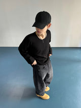 Module ベーシックワッフル Uniqlo ロングスリーブ 4C