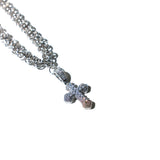 ZiRCONiUM CROSS BYZANTiNE CHAiN NECKLACE #110