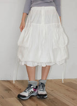 CARGO BALLOON MIDI SKIRT