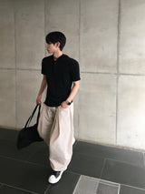 ミエルリネンカットアウトワイドパンツ 4C