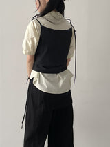 Draw Strap Nylon Bustier