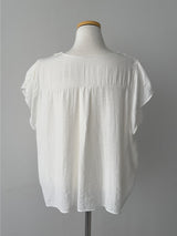 Tulip Tie Short Sleeve Blouse