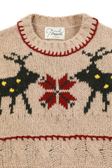 Deer Tweed Knit [Beige]