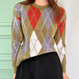 Rouge Argyle - knt