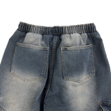  retro denim cargo pants