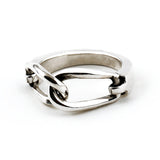 SVR-610 2PM Junho Worn Silver 925 Simple Daily Friendship Couple Loop Silver Ring