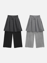 [Detachable] ドットラップスカートスウェットパンツ (2c)