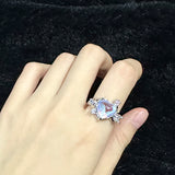 ビッグハートジェムストーンリング