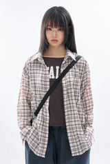 Cream vintage check shirt