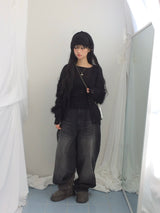 Flower Lace Slim Knit Top