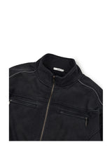 VINTAGE HEAVY SWEAT JACKET (BLACK)