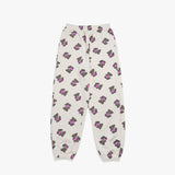 Twister Heart Bear Sweatpants - Cream