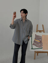 ASCLO Lyon Art Stripe Shirt (3color)