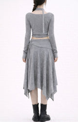 Mying lace scarf T-shirt