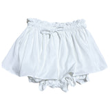 Flare Bloom Banding Frill Mini Skirt Pants (2 colors)