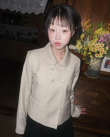 (2color) アンティーククラシックダブルブレステッドショートジャケット