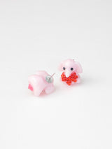 HEART PINK ELEPHANT EARRINGS