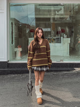 Report V-neck ST Warmer Knit